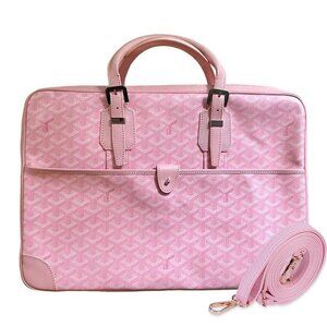 🌸 SUPER RARE🌸 Authentic Goyard Ambassade MM Briefcase PINK Sakura DISCONTINUED